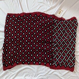NWT Mudpie Red and Black Infinity Scarf